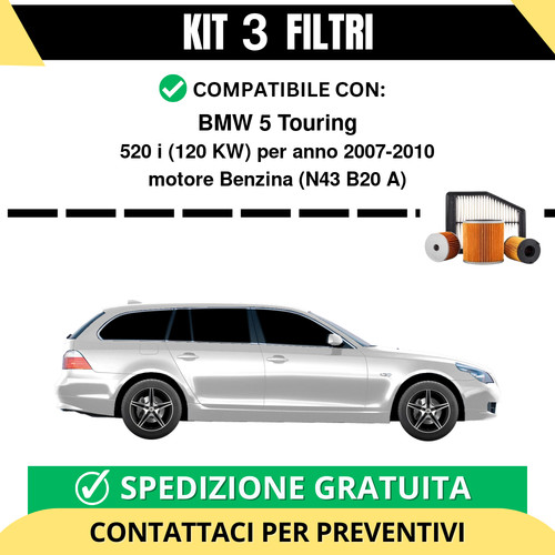 Kit filtri tagliando - 3, per