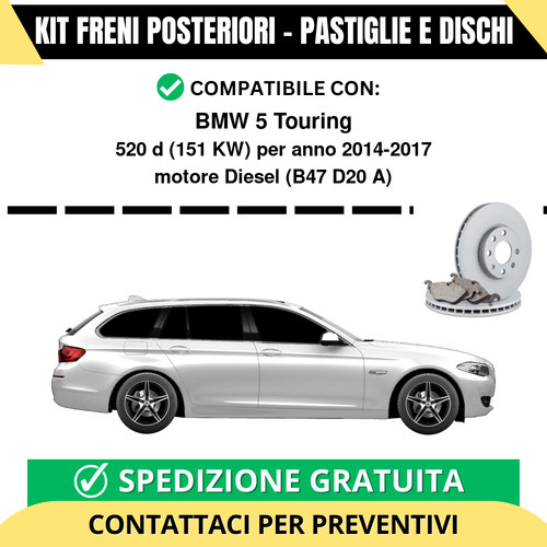 Kit freni posteriori per - posteriori, 5