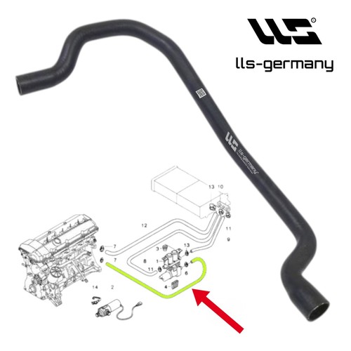 Tubo radiatore per bmw - tubo,