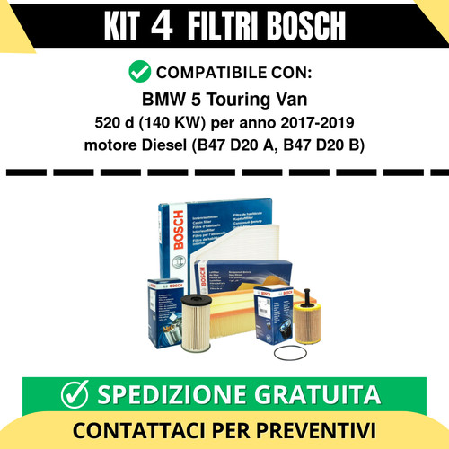 Kit bosch filtri - filtri, tagliando